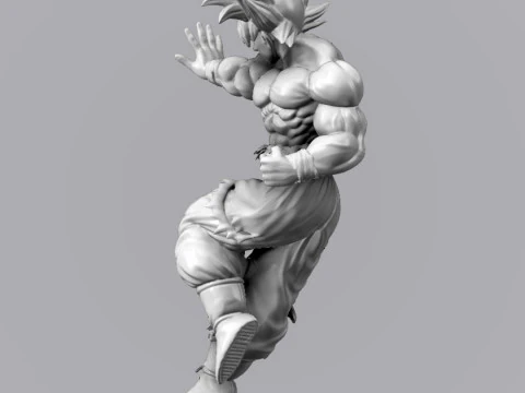Goku Ultra Instinct 3D 3D Print Model