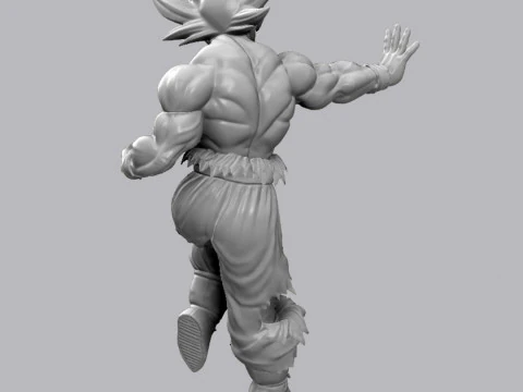Goku Ultra Instinct 3D 3D Print Model