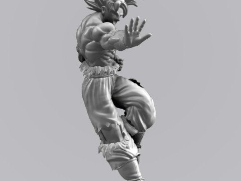 Goku Ultra Instinct 3D Modello di stampa 3D