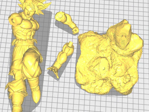 Goku Ultra Instinct 3D 3D Print Model