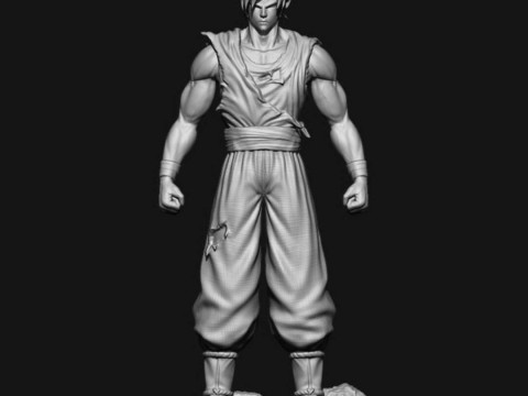 Goku Super Saiyan 3D 프린트 모델