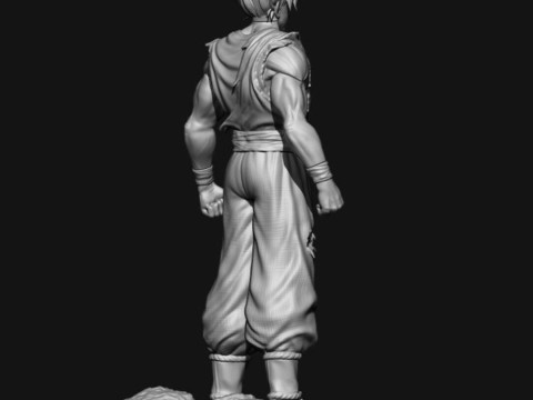 Goku Super Saiyan 3D 프린트 모델