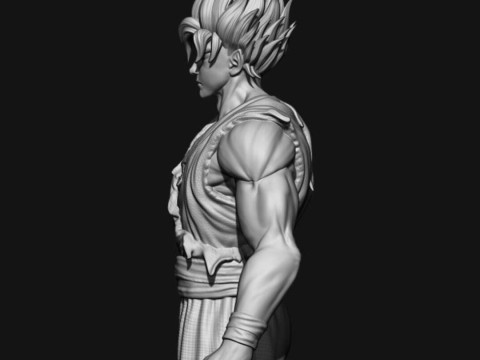 Goku Super Saiyan 3D 프린트 모델