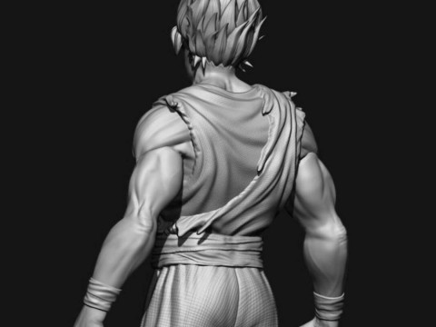 Goku Super Saiyan 3D 프린트 모델