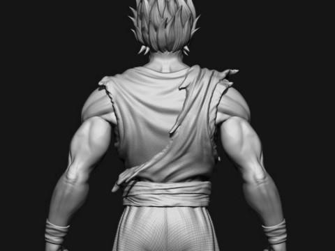 Goku Super Saiyan 3D 프린트 모델