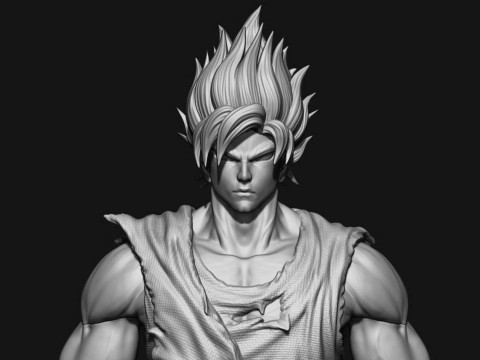 Goku Super Saiyan 3D 프린트 모델