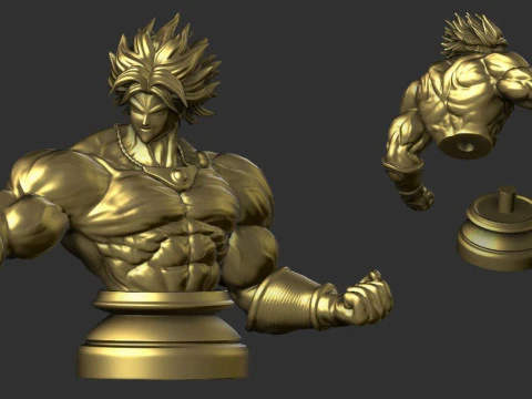 Broly Bust - Dragon Ball FighterZ 3D Print Model