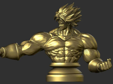 Broly Bust - Dragon Ball FighterZ 3D Print Model