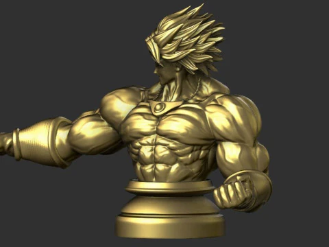 Broly Bust - Dragon Ball FighterZ 3D Print Model