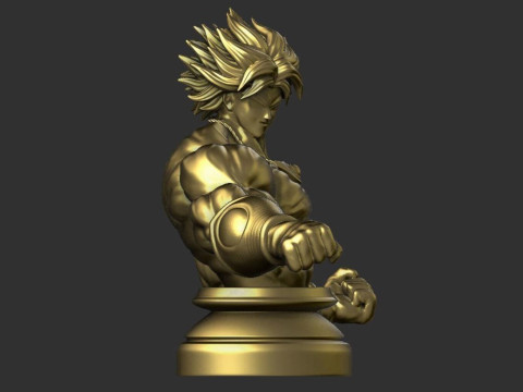 Broly Bust - Dragon Ball FighterZ 3D Принт Модель