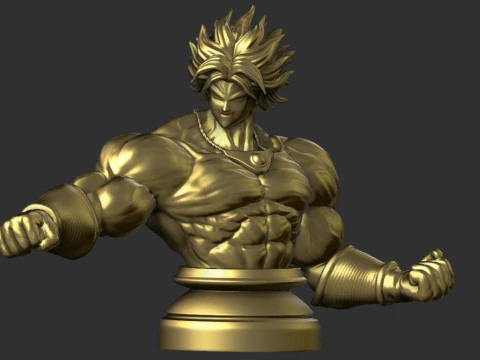 Broly Bust - Dragon Ball FighterZ 3D Print Model