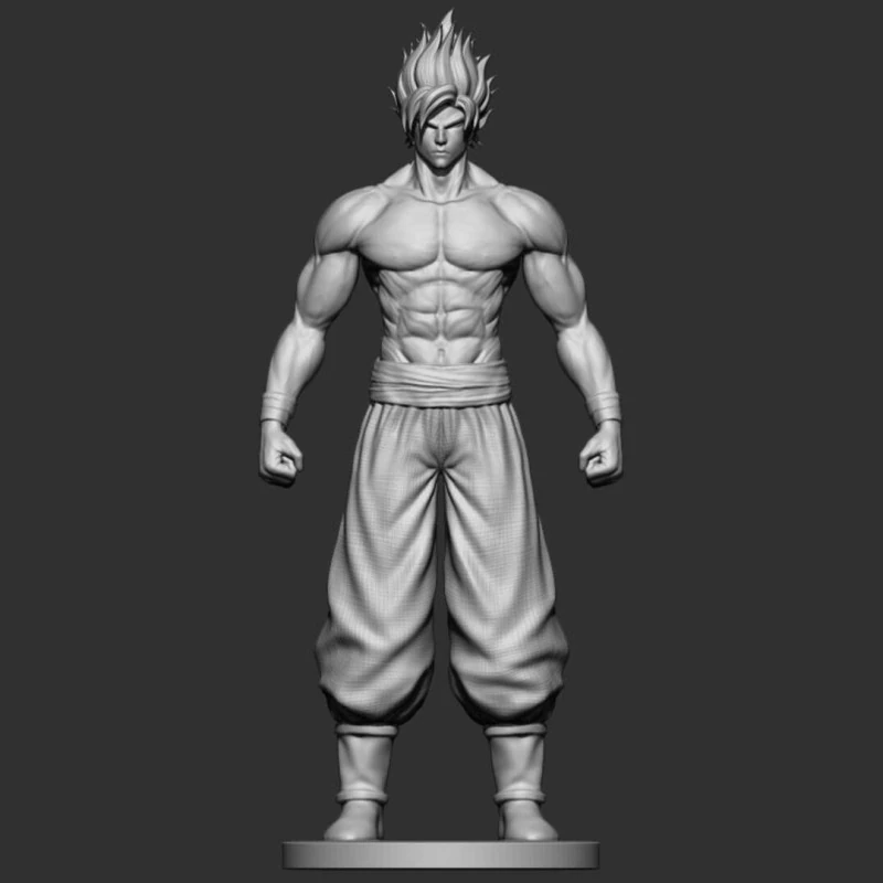 Goku Super Saiyan V2 3D Print Model .c4d .max .obj .3ds .fbx .stl .blend 