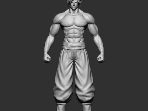 Goku Super Saiyan V2 Modelo de impresión 3D