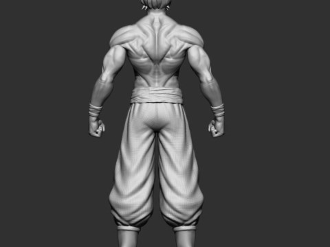 Goku Super Saiyan V2 3D 프린트 모델