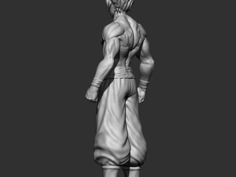 Goku Super Saiyan V2 3D 프린트 모델