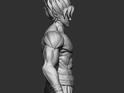 Goku Super Saiyan V2 3D Print Model