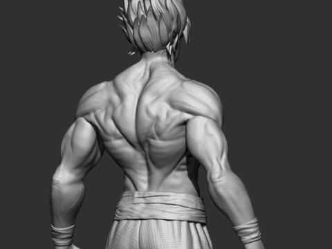 Goku Super Saiyan V2 3D Print Model