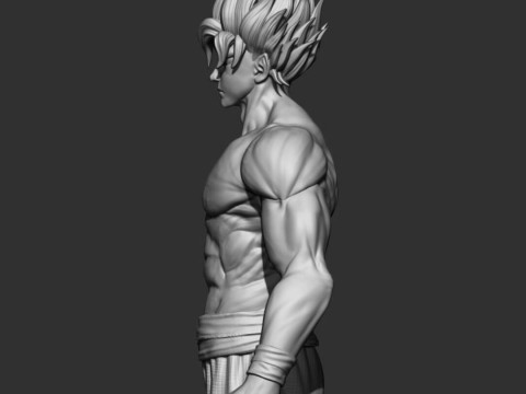 Goku Super Saiyan V2 3D 프린트 모델