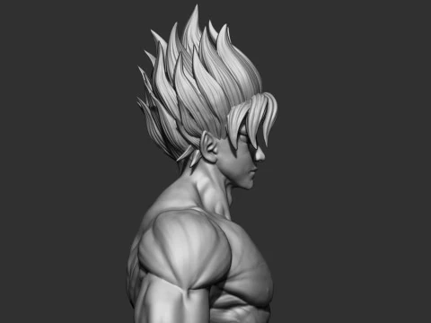 Goku Super Saiyan V2 3D Print Model