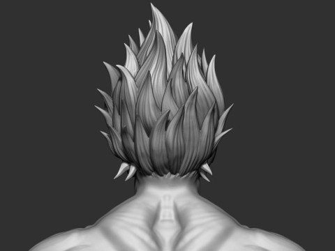Goku Super Saiyan V2 3D 프린트 모델