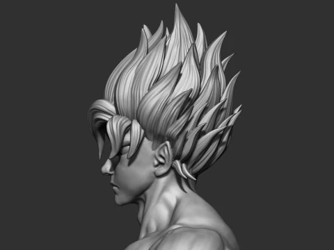Goku Super Saiyan V2 3D Print Model