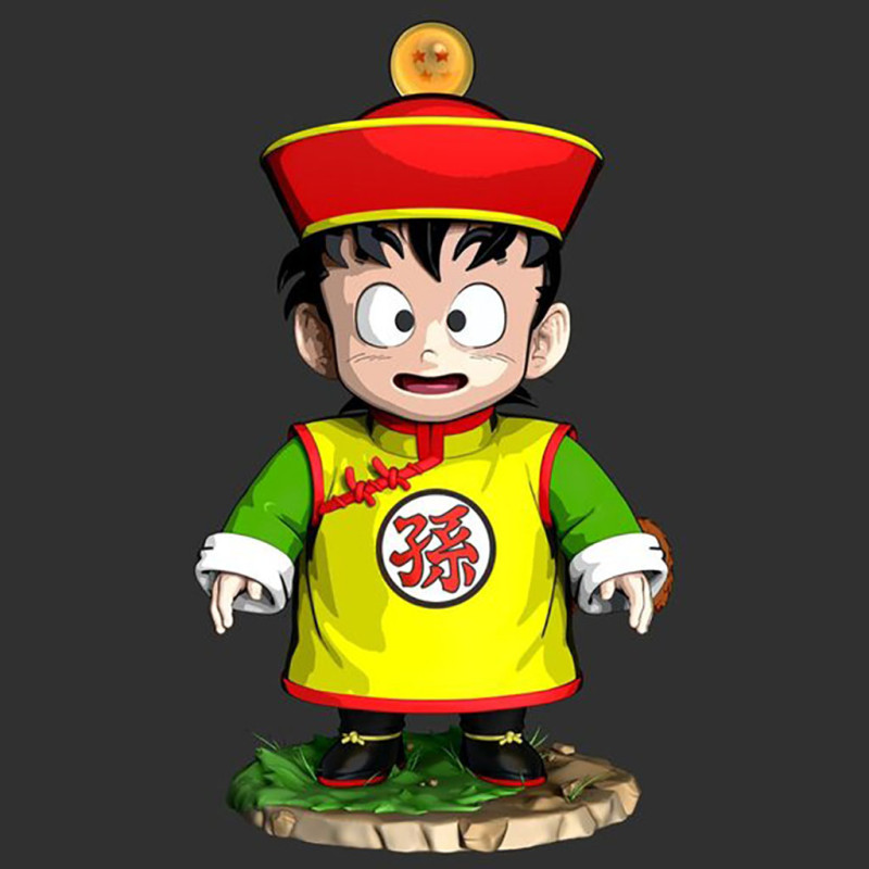 Son Gohan Kid 3D Print Model .c4d .max .obj .3ds .fbx .stl .blend 