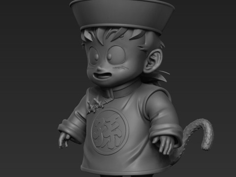 Son Gohan Kid 3D Print Model