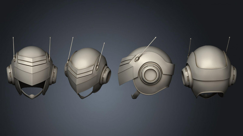 Saiyaman Gohan Helmet Modèles 3D en vedette .c4d .max .obj .3ds .fbx .stl .blend