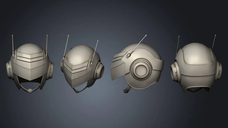 Saiyaman Gohan Helmet 3D Print Model .c4d .max .obj .3ds .fbx .stl .blend 