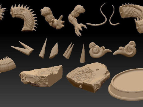 Goku SS3 and Shenron Modello di stampa 3D