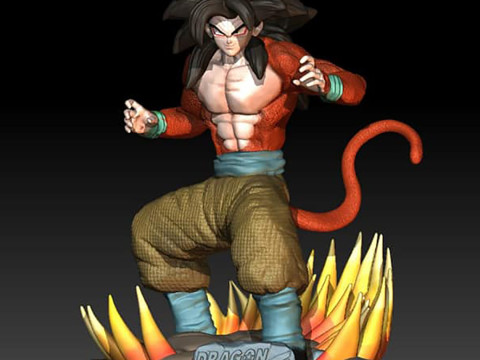 Goku SSJ4 Dragon Ball GT 3D Baskı Modeli
