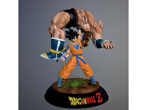 Goku vs Nappa 3D Print Model