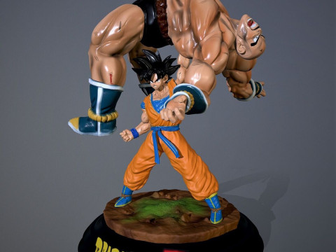 Goku vs Nappa 3D प्रिंट मॉडल