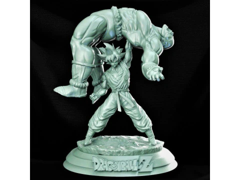 Goku vs Nappa 3D Print Model