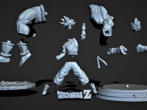 Goku vs Nappa 3D प्रिंट मॉडल
