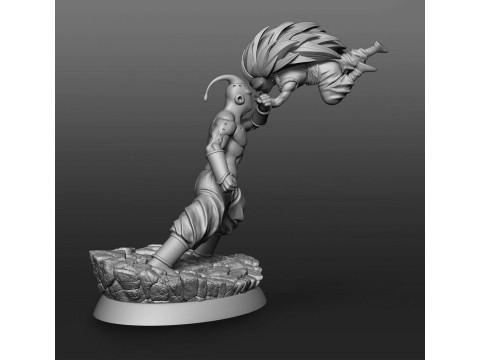 Gotenks vs Super Buu 3D Print Model