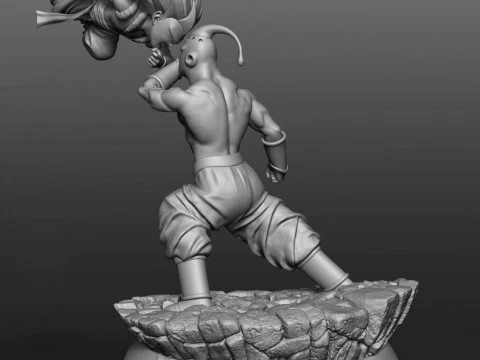 Gotenks vs Super Buu 3D Print Model