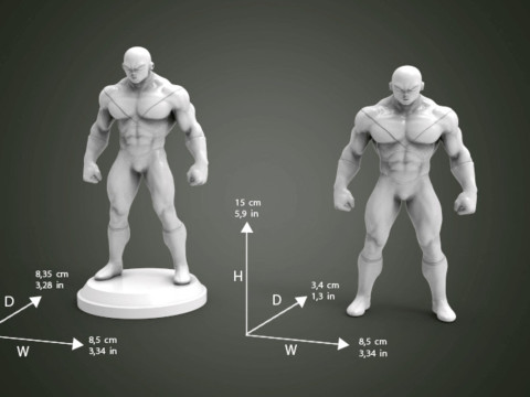 Jiren Figurine Model do druku 3D