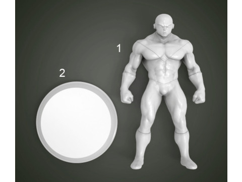 Jiren Figurine Model do druku 3D