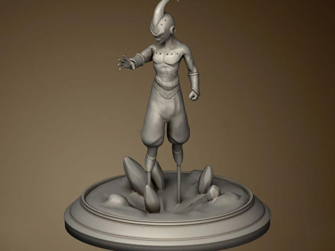 Kid Buu Figurine 3D Print Model