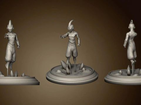 Kid Buu Figurine 3D Print Model