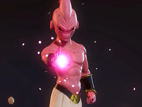 Kid Buu Figurine 3D Print Model