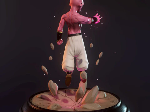 Kid Buu Figurine 3D Print Model