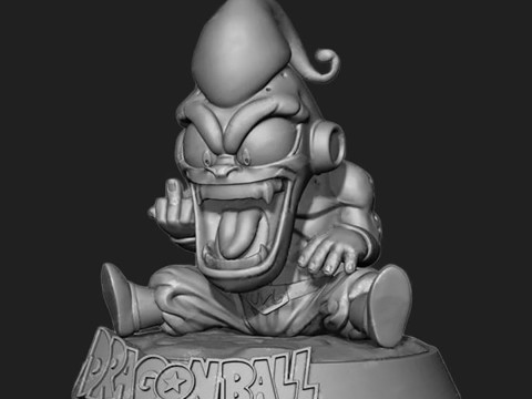 魔人ブウドラゴンボール 3Dプリントモデル