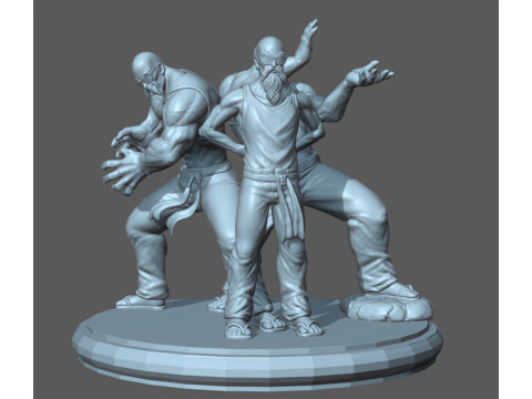 Master Roshi Dragon Ball Model Cetak 3D