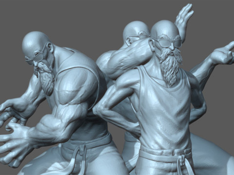 Master Roshi Dragon Ball 3D Print Model