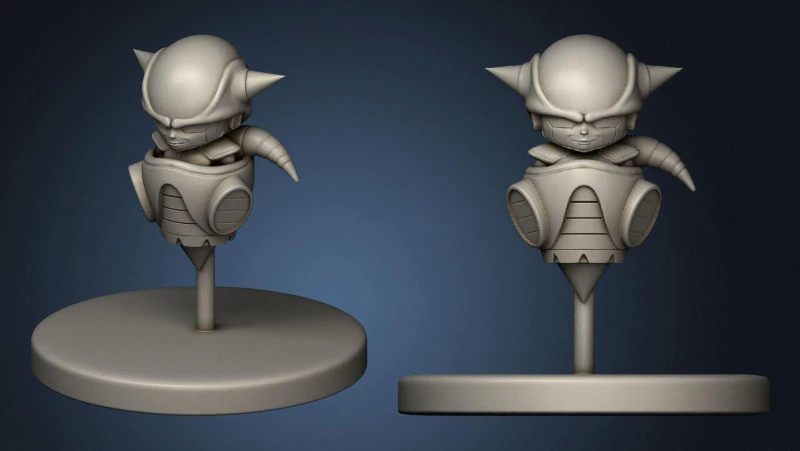 Baby Frieza Figurine 3D Print Model .c4d .max .obj .3ds .fbx .stl .blend 