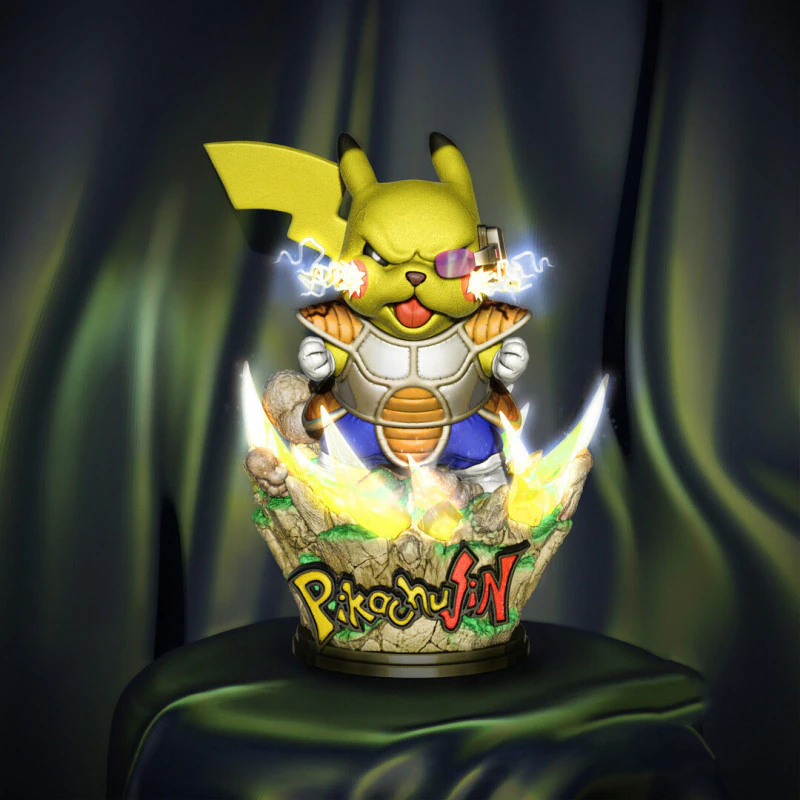 PikachuJin Statue 3D Print Model .c4d .max .obj .3ds .fbx .stl .blend