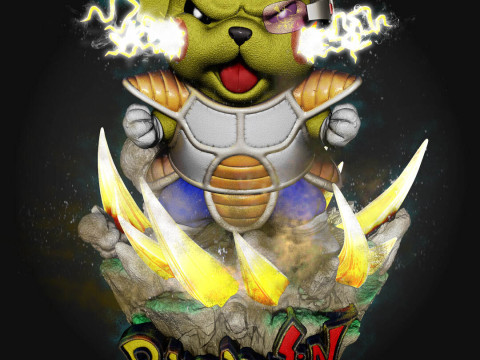 PikachuJin Statue 3D Druckmodell