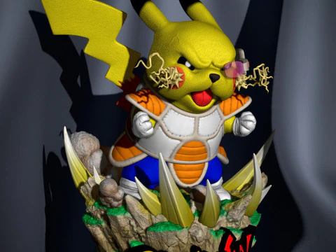 PikachuJin Statue 3D Print Model
